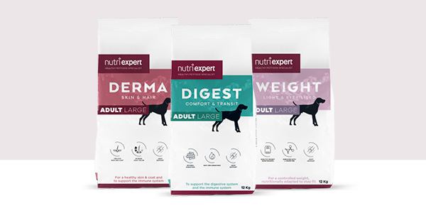 assortiment gezondheidsvoer voor honden