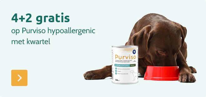4+2 op Purviso hypoallergenic kwartel in blik