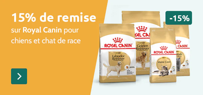 -15% sur Royal Canin pour races