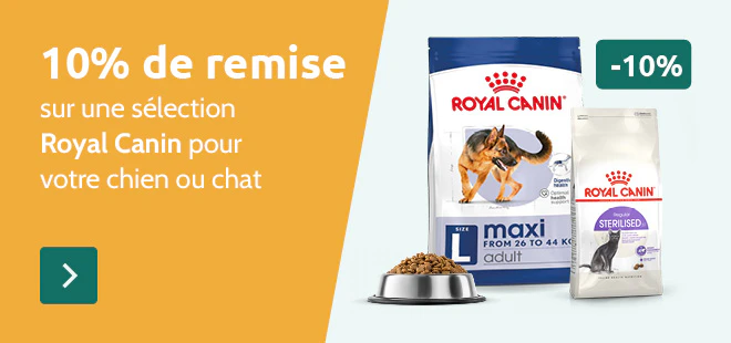 -10% sur une s&eacute;lection Royal Canin