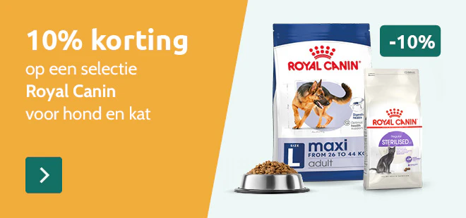 -10% op een selectie Royal Canin