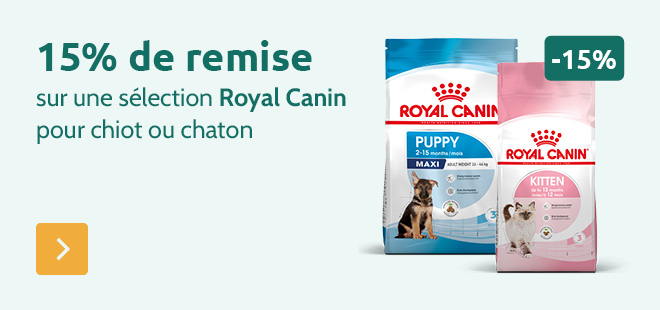 -15% sur Royal Canin chiot et chaton