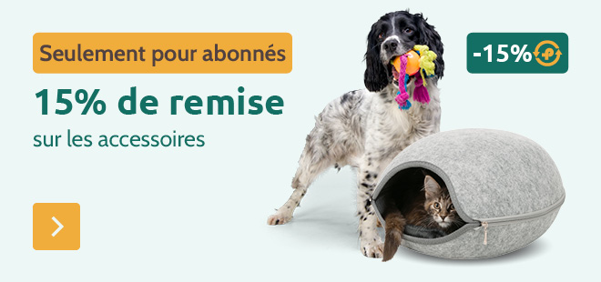 -15% sur accessoires exclusivement pour abonnés
