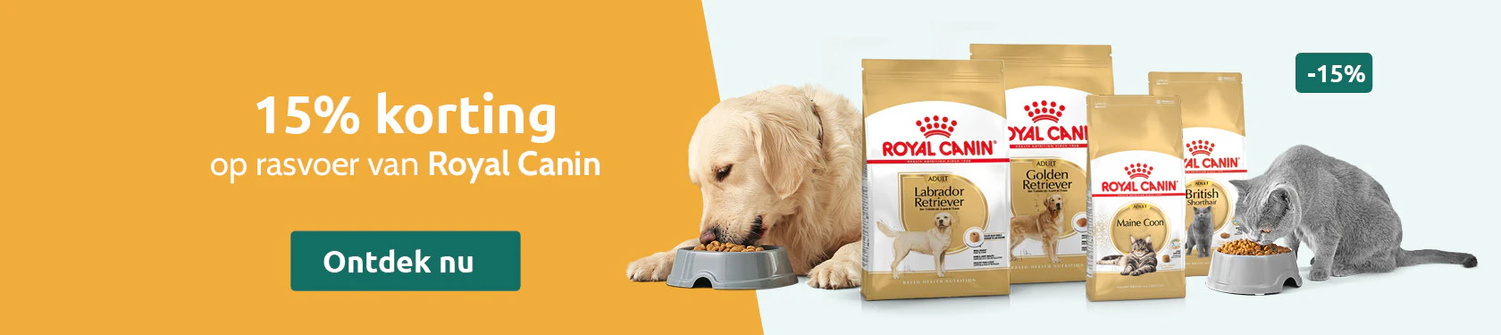 -15% op Royal Canin Breed