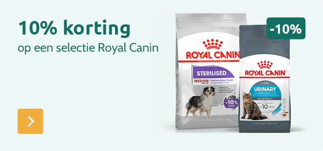 -10% op een selectie Royal Canin