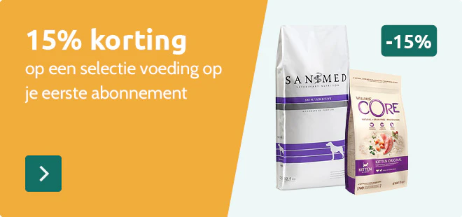 -15% op je eerste abonnement op een selectie voeding