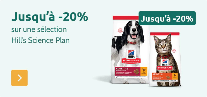 Jusqu'à -20% sur Hill's