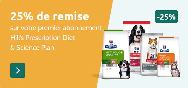 -25% sur Hill's sur votre premier abonnement