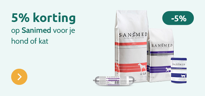 -5% op Sanimed Hond & Kat