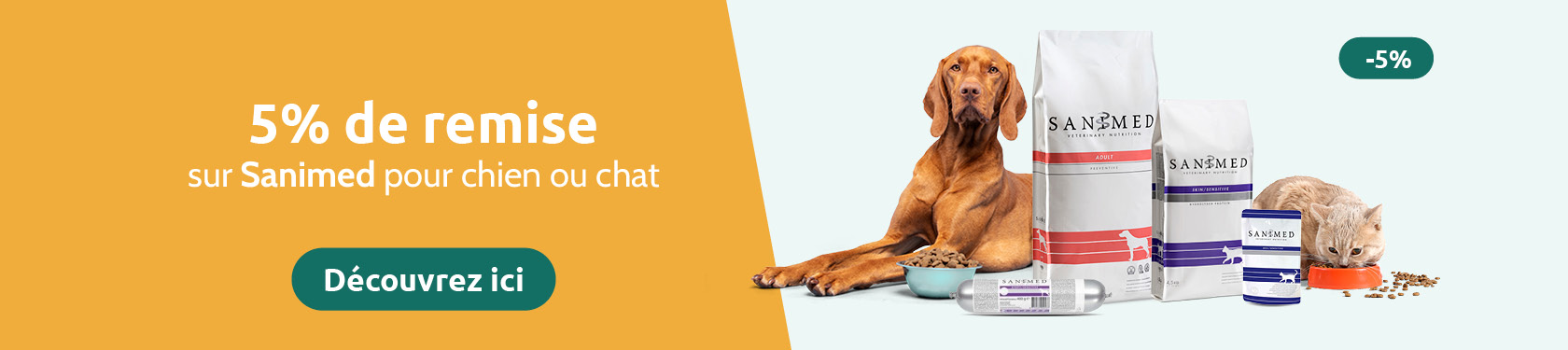 -5% sur Sanimed Chiens & Chats