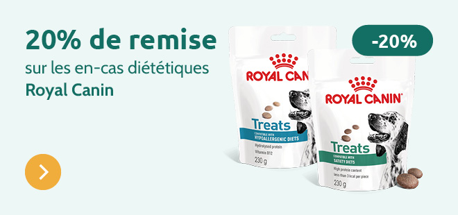 -20% sur Royal Canin Snacks Diététiques 