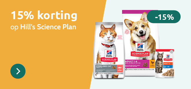 -15% op Hill's Science Plan Hond & Kat
