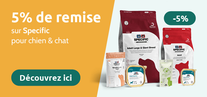 -5% sur Specific pour chien et chat