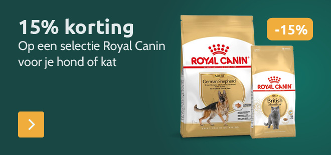 -15% op een selectie Royal Canin