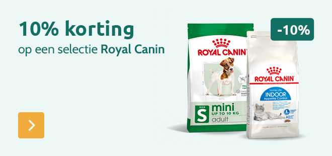 -10% op een selectie Royal Canin