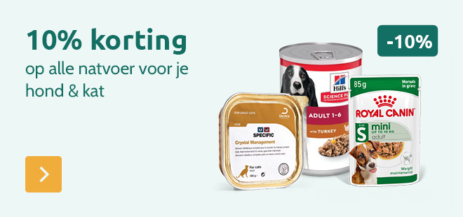 -10% op alle natvoer