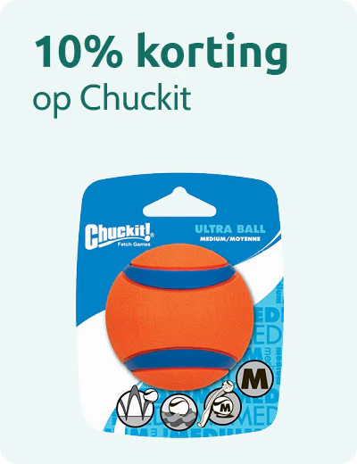 10% korting op Chuckit