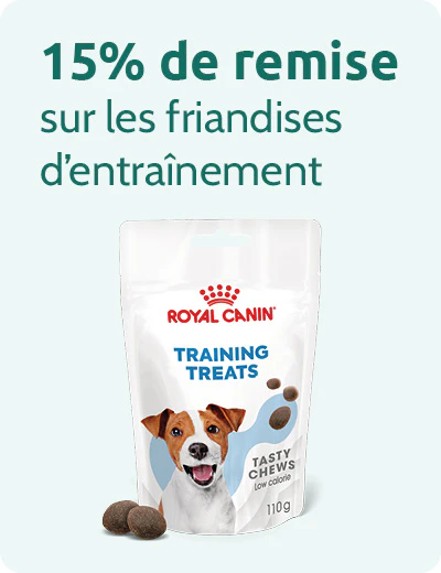15% de remise sur les friandises d'entrainement