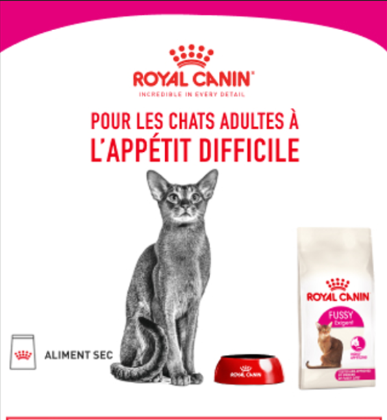 Royal Canin Fussy Exigent pour les chat adultes à l'appétit difficile