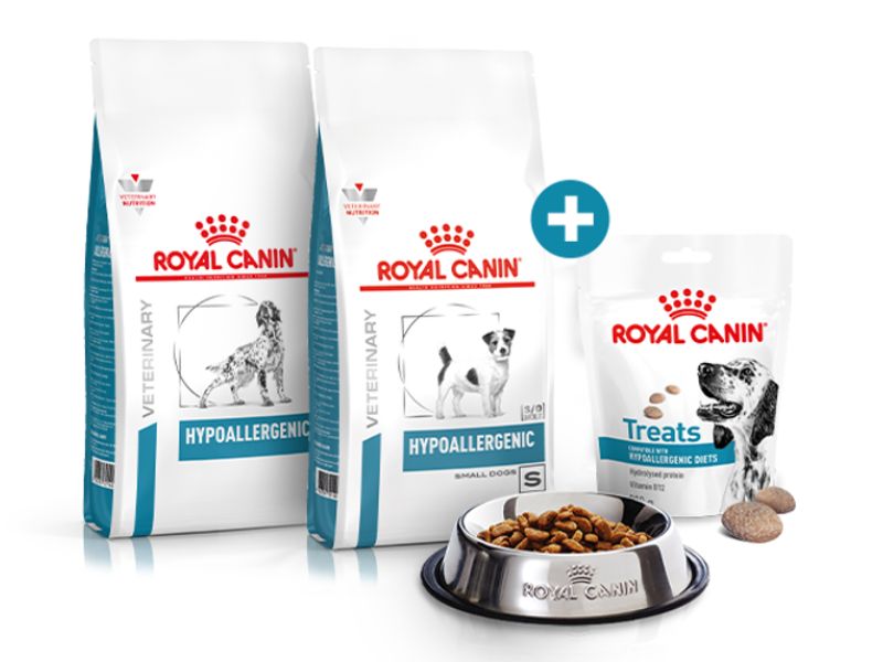 Deze treats zijn een aanvulling op de korrels en het natvoer van de Royal Canin Hypoallergenic diëten.