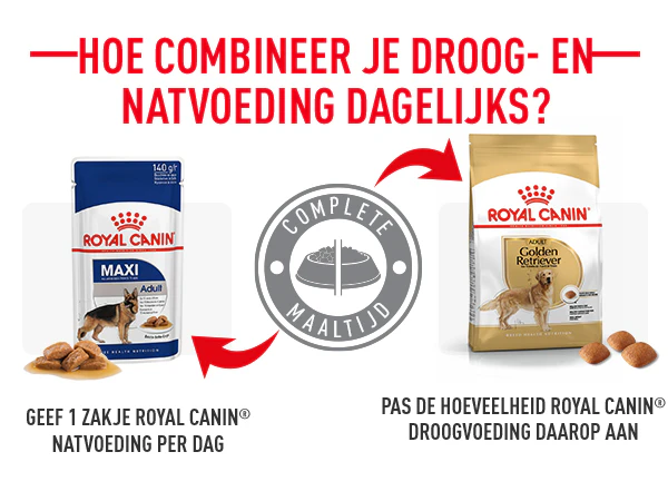 De brokjes Fussy Exigent kunnen gecombineerd worden met het Royal Canin Savoury of Exigent natvoer.