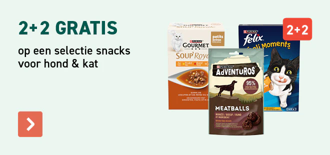 2+2 gratis op een selectie snacks