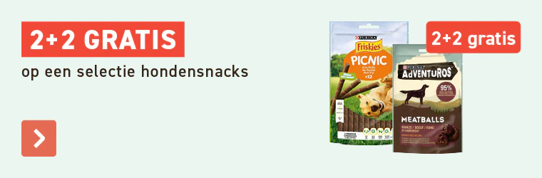 2+2 gratis op een selectie snacks