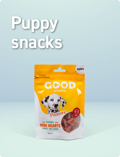Snacks voor puppies
