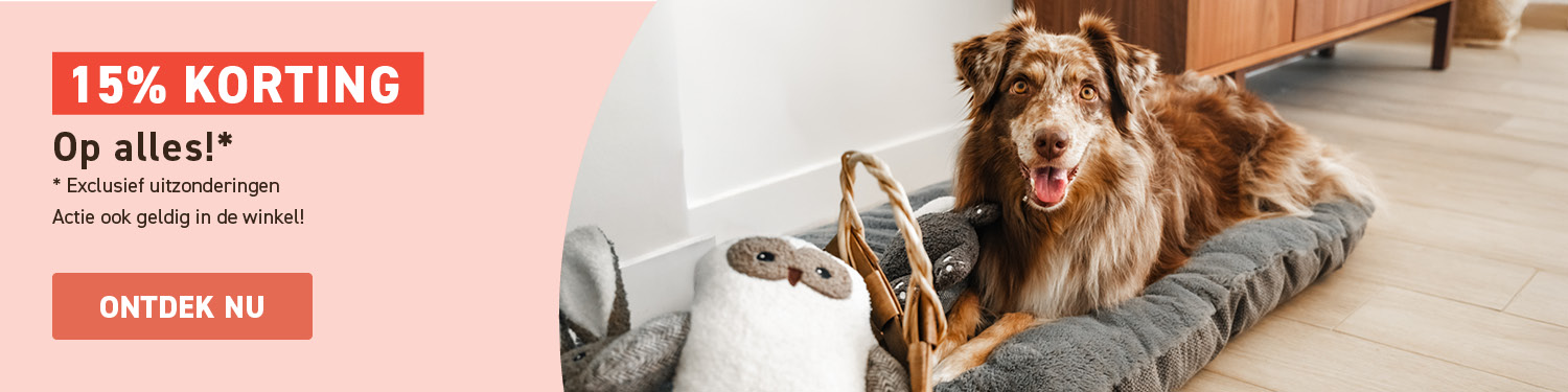 -15% op alles
