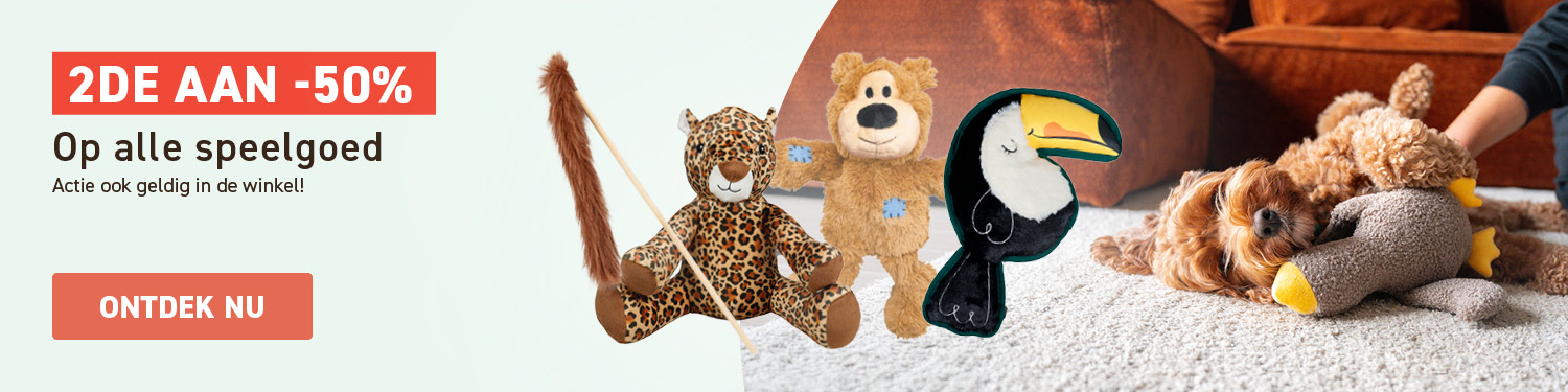 2e -50% op alle Speelgoed
