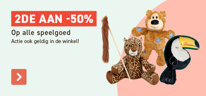2e -50% op alle Speelgoed