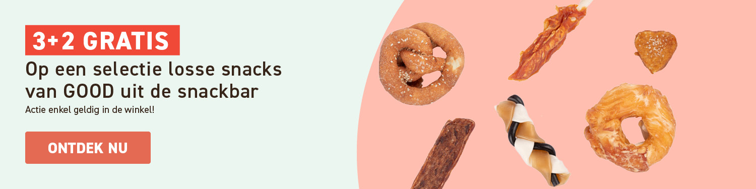 3+2 gratis snack uit de snackbar