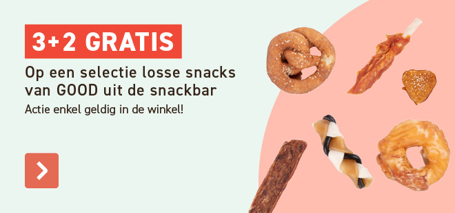 3+2 gratis snack uit de snackbar