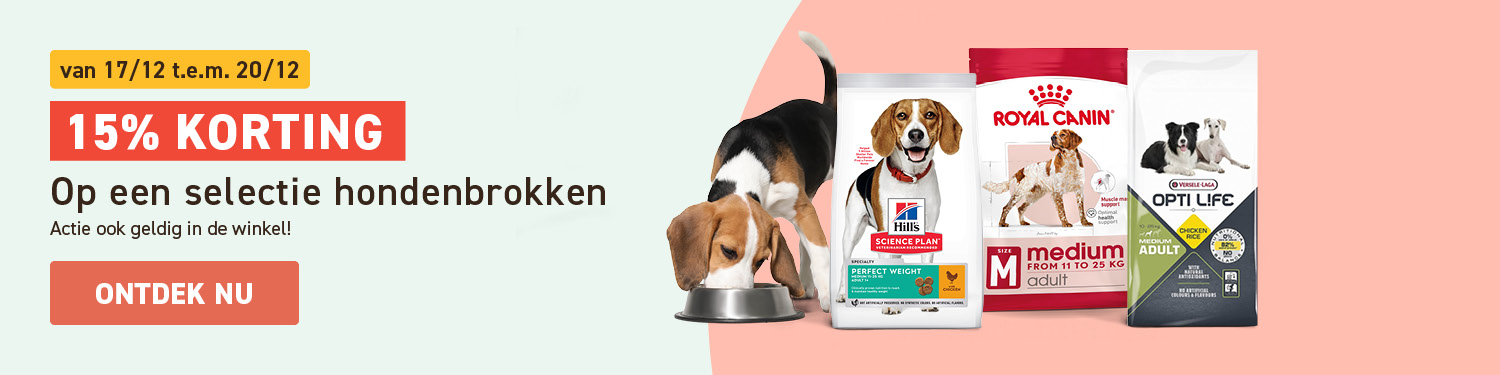 -15% op Hill's, Royal Canin & Opti Life