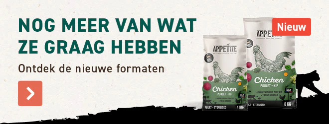 Nieuw formaat Appetite kat