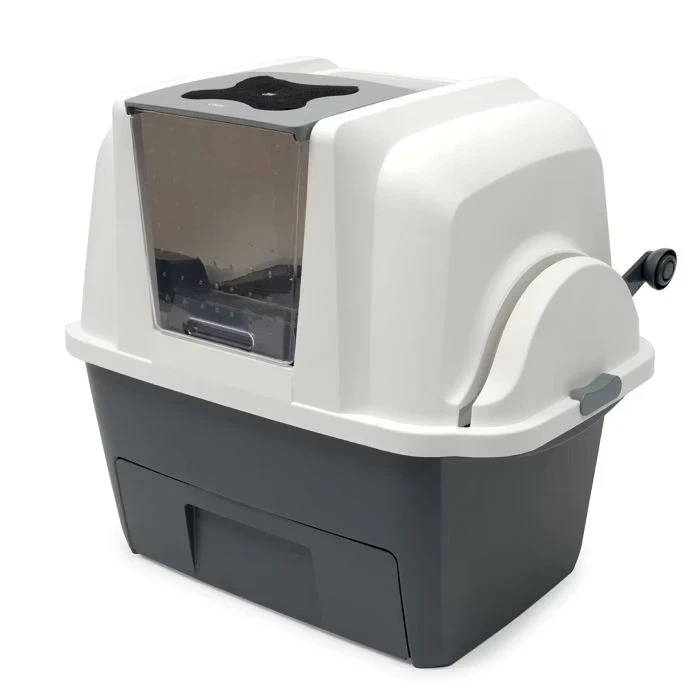 Catit Smart Sift Kattenbak Incl 4 Afvalzakken Antraciet/wit