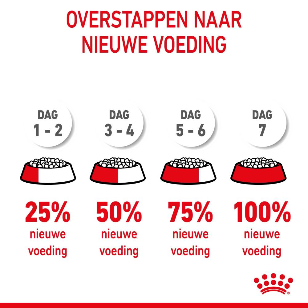 Schema om je kat geleidelijk aan van voeding te veranderen