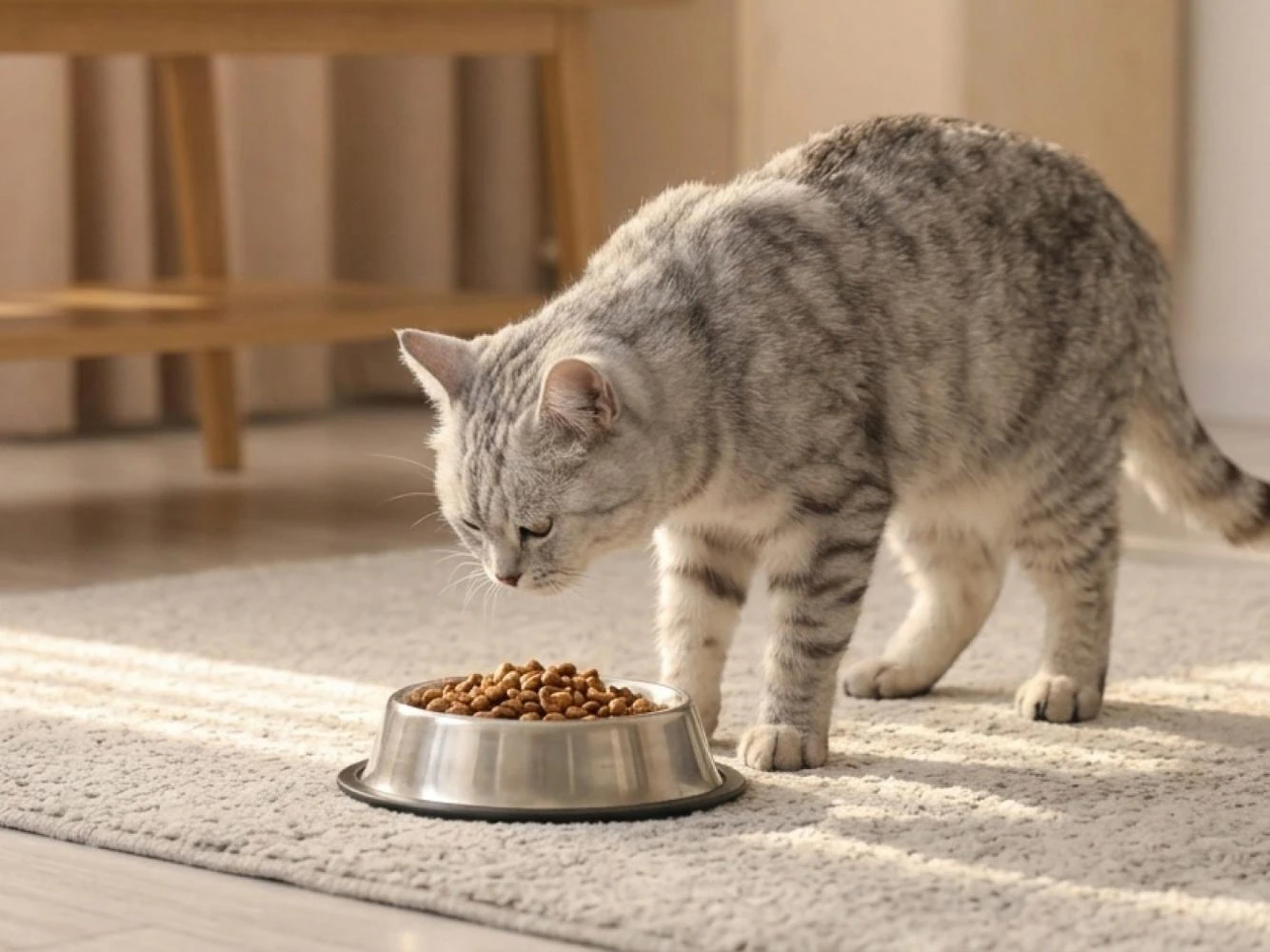 kat met stress wil niet eten