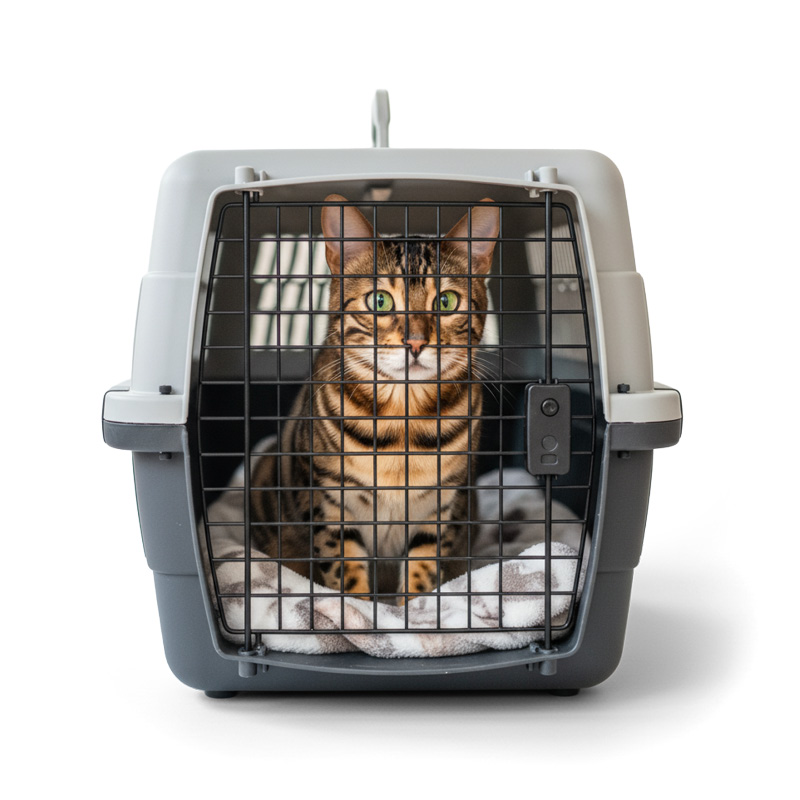 Kat met niesziekte zit apart om andere katten niet ziek te maken