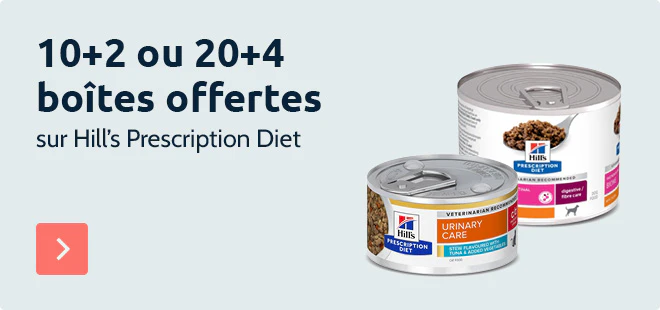 10+2 ou 20+4 sur Hill's Prescription Diet
