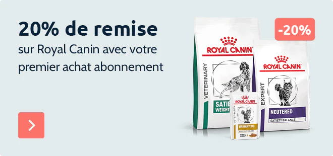 20% de remise sur Royal Canin avec votre premier abonnement