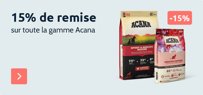 15% de remise sur toute la gamme Acana
