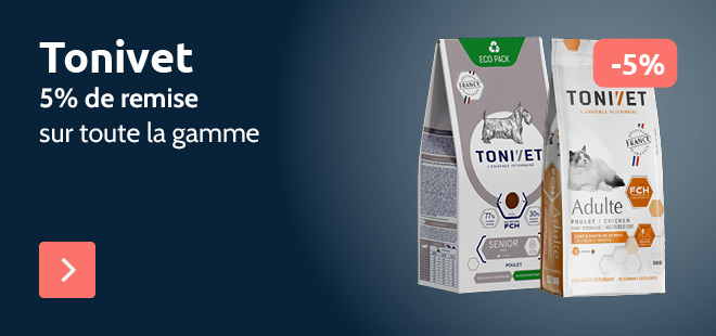 5% de remise sur toute la gamme Tonivet