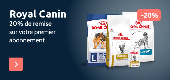 20% de remise sur Royal Canin avec votre premier abonnement
