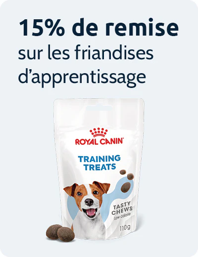 15% de remise sur les friandises d'entrainement