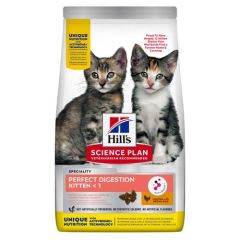 Hill's Science Plan Perfect Digestion Croquettes Pour Chaton Au Poulet Et Riz 1,5kg