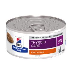 Hill's Prescription Diet Y/D Thyroïd pour chat au poulet 24x156g