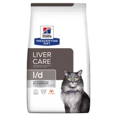 Hill's Prescription Diet L/D croquettes pour chat au poulet 1,5 kg