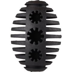 Jouet chien Gladiator Rugby en Caoutchouc M Noir 10cm