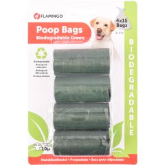 Sacs Pour Dejections Bio Vert 4x15pcs